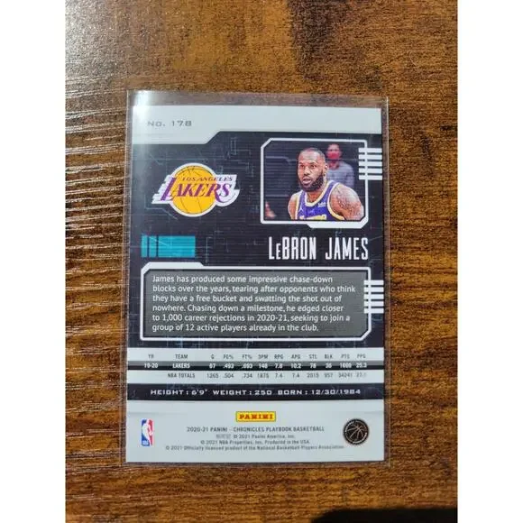 LeBron James 2020-2021 Panini Chronicles #178 - Los Angeles Lakers - Fresh Pull - Picture 2 of 2